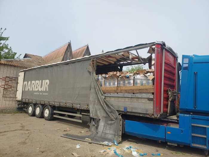 Російський дрон атакував вантажівку з гуманітарною допомогою на Херсонщині